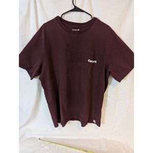 Carhartt XL Pocket T-Shirt – Relaxed Fit Workwear Tee w Retro Logo Back Graphic